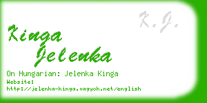 kinga jelenka business card